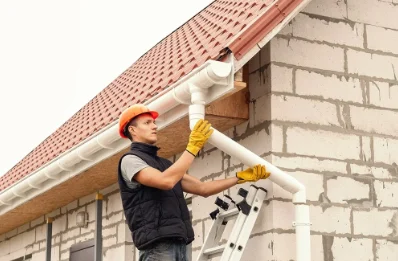 Pose et remplacement de gouttières à Salmiech